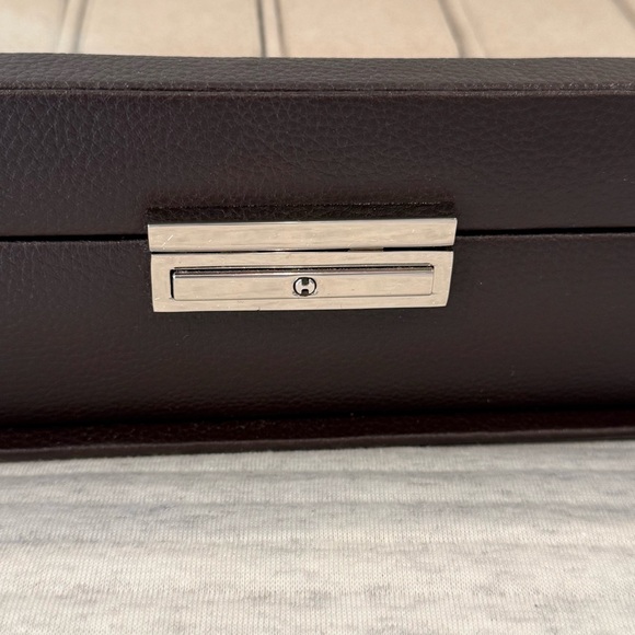 Brown 12 Slot Watch Box - Picture 4 of 11